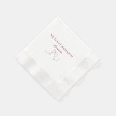 Sprache der Liebe: Grenache Cocktail Napkins Serviette (Ecke)