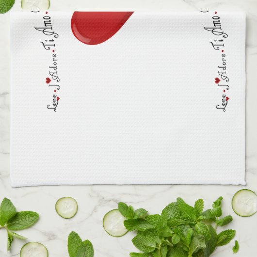 Sprache der Liebe - Küchentücher (Gefaltet)