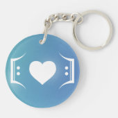 Sprache der Notation von Herzensmusik: Wiederholen Schlüsselanhänger (Rückseite)