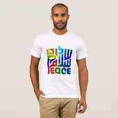 Sprache der Sprachen Peace/3 T-Shirt (Vorne ganz)