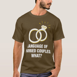 Sprache der Verheirateten Paare, die die Sonnenbri T-Shirt