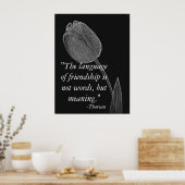 Sprache des Freundschaftsposters. Poster (Küche)