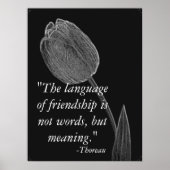 Sprache des Freundschaftsposters. Poster (Vorne)