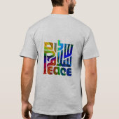 Sprache des Friedens/3 Sprachen T-Shirt (Rückseite)