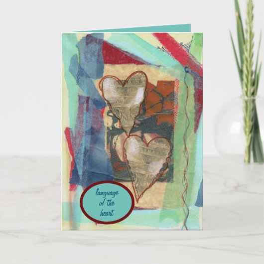 "Sprache des Herzens" Karte (Vorderseite)