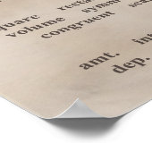 Sprache des Mathematikplakats Poster (Ecke)