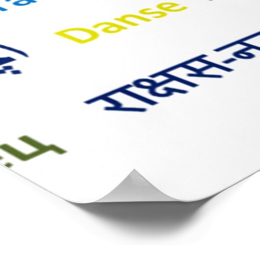 Sprache des Tanzes! Poster (Ecke)