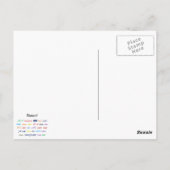 Sprache des Tanzes! Worte für Tanz weltweit Postkarte (Rückseite)