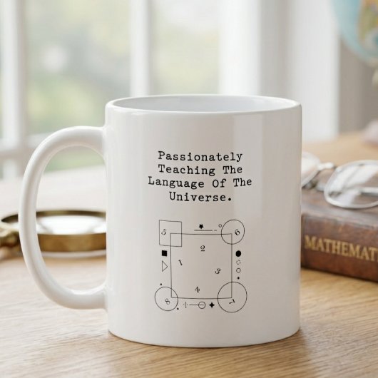Sprache des Universums | Leidenschaftlicher Mathem Kaffeetasse