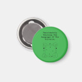 Sprache des Universums | Leidenschaftlicher Mathem Magnet (Vorderseite/Rückseite)