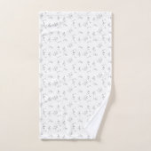 Sprache, Dove Gray Badhandtuch Set (Handtuch)