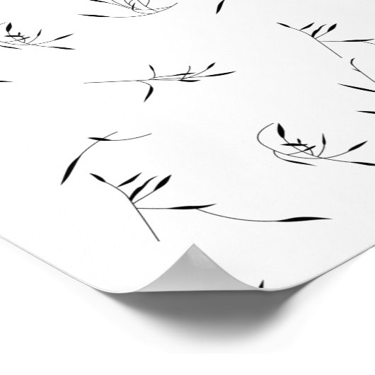 Sprache, Dove Gray Poster (Ecke)