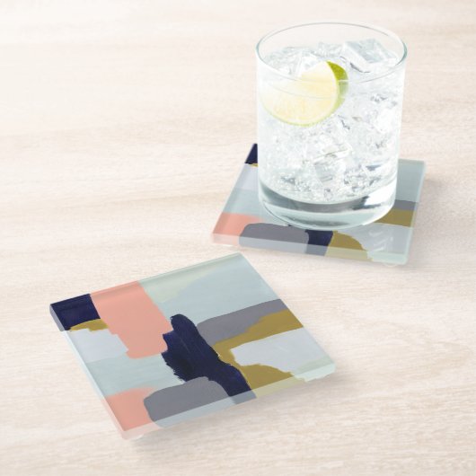 Sprache Glasuntersetzer (Schrägansicht)