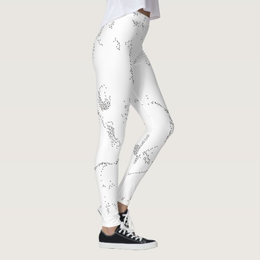 Sprache, graue Wolke Leggings (Rechts)