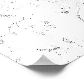 Sprache, graue Wolke Poster (Ecke)