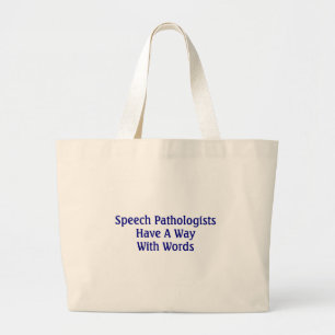 Sprache-Pathologe-Taschen-Tasche Jumbo Stoffbeutel