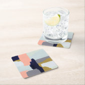 Sprache Rechteckiger Pappuntersetzer (Vor Ort)