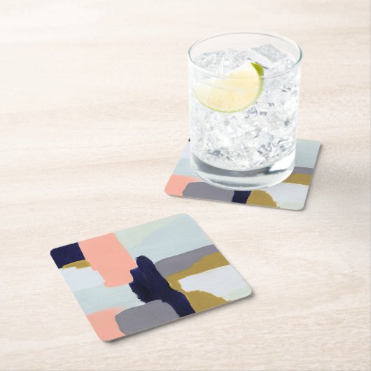 Sprache Rechteckiger Pappuntersetzer (Vor Ort)