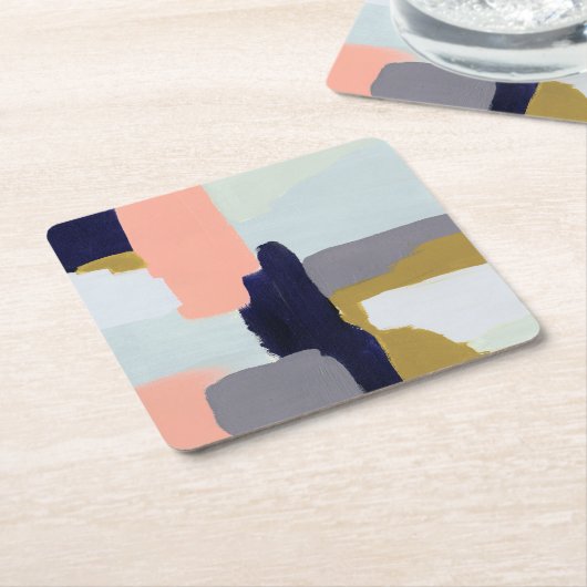 Sprache Rechteckiger Pappuntersetzer (angewinkelt)