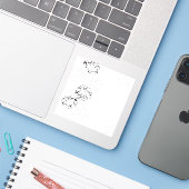 Sprache, Schneemaschine nach Maß, Vinyl-Aufkleber Aufkleber (Laptop mit iPhone)