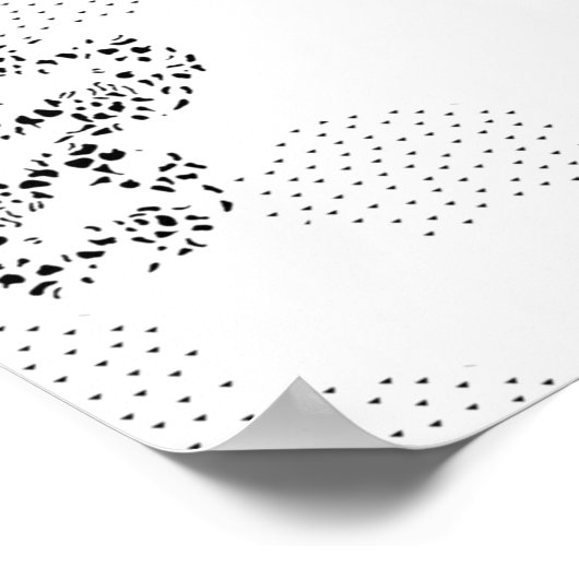 Sprache, Schneemaschine Poster (Ecke)