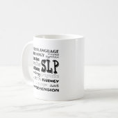 Sprache-Sprachpathologe Kaffeetasse (Vorderseite Links)