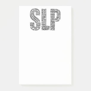 Sprache-Sprachpathologe SLP Post-it Klebezettel