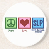 Sprache-Sprachpathologie Getränkeuntersetzer (Vorne)