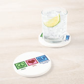 Sprache-Sprachpathologie Getränkeuntersetzer (Seite)