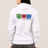 Sprache-Sprachpathologie Hoodie (Rückseite)