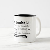 Sprache-Tasse Hillary Clinton Zweifarbige Tasse (VorderseiteRechts)