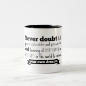 Sprache-Tasse Hillary Clinton Zweifarbige Tasse (Mittel)