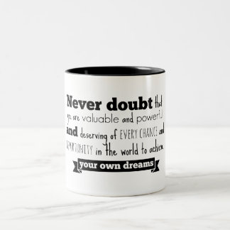 Sprache-Tasse Hillary Clinton Zweifarbige Tasse