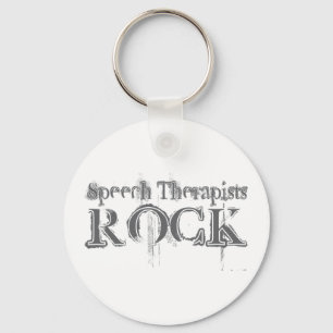 Sprache-Therapeut-Felsen Schlüsselanhänger