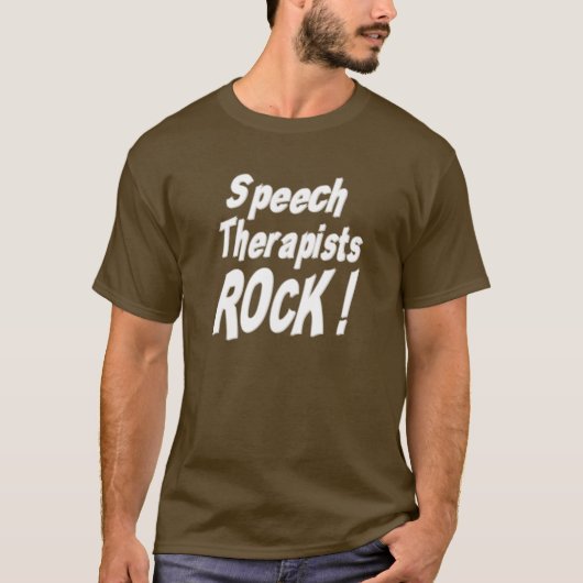 Sprache-Therapeut-Felsen! T - Shirt (Vorderseite)