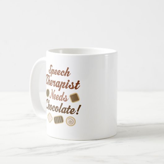 Sprache-Therapeut-(lustiges) Geschenk Kaffeetasse (Vorderseite Links)