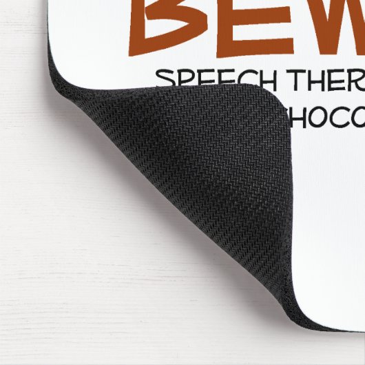 Sprache-Therapeut Mousepad (Ecke)