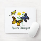 Sprache-Therapeut-Schmetterlinge Mousepad (Mit Mouse)