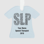 Sprache-Therapeut SLP Ornament (Vorderseite)