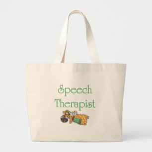 Sprache-Therapeut-Taschen-Tasche Jumbo Stoffbeutel