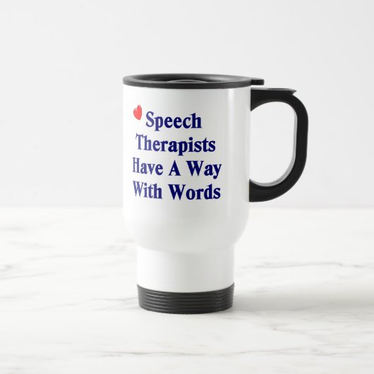 Sprache-Therapeut-Tasse Reisebecher (Rechts)