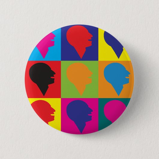 Sprache-Therapie-Pop-Kunst Button (Vorderseite)