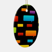 Spracheblasenhintergrund Keramik Ornament (Rechts)