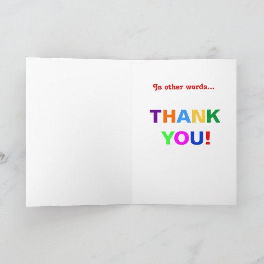 Sprachen dank Karte (Innenseite)