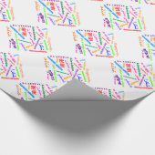 Sprachen - Dankeschön zum Papier Geschenkpapier (Ecke)