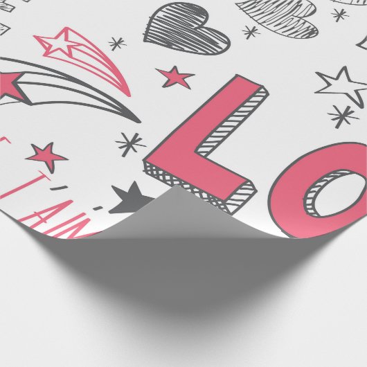 Sprachen der Liebe Geschenkpapier (Ecke)