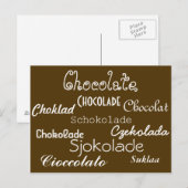 Sprachen der Schokolade Postkarte (Vorne/Hinten)