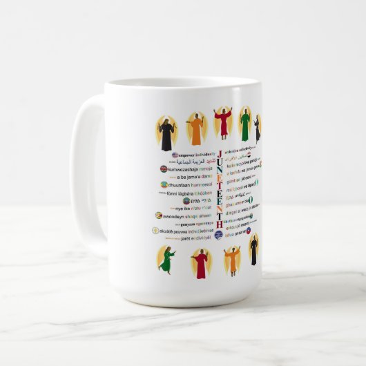 Sprachen des 19. kaffeetasse (Vorderseite Links)