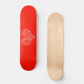 Sprachen des Herzens der Liebe Skateboard (Vorderseite)