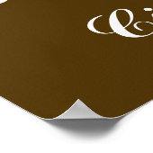 Sprachen des Schokoladenposters 28" x 20", (Matte) Poster (Ecke)